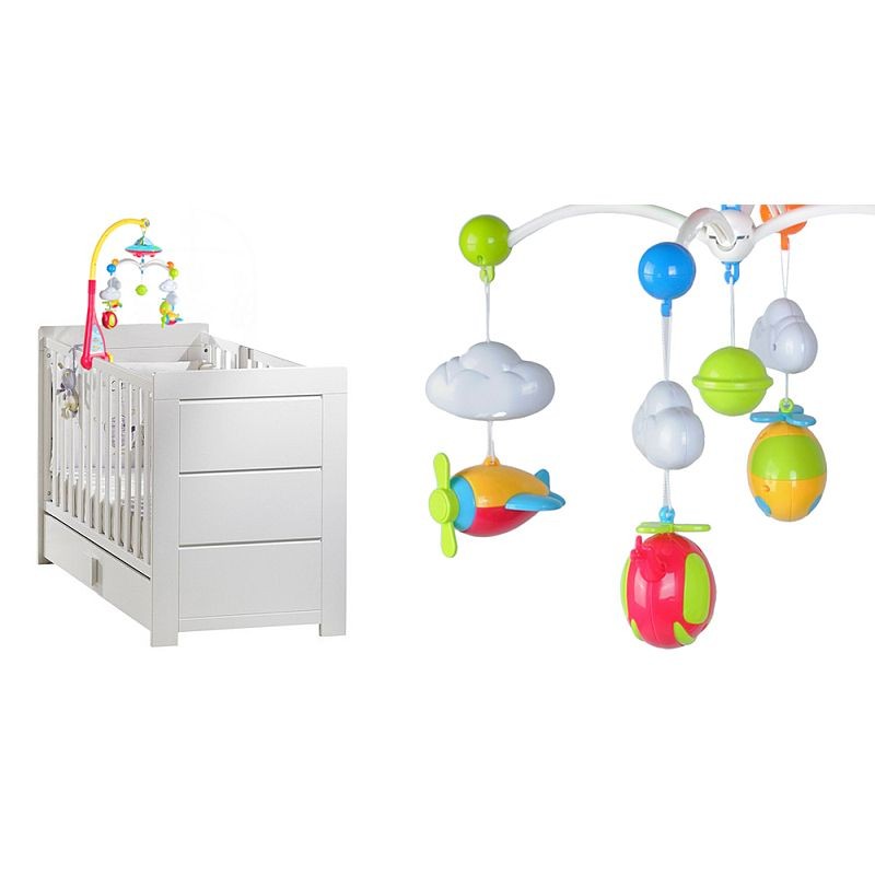 Carusel patut copii, MT Malatec, muzical, proiector luna si stele, telecomanda