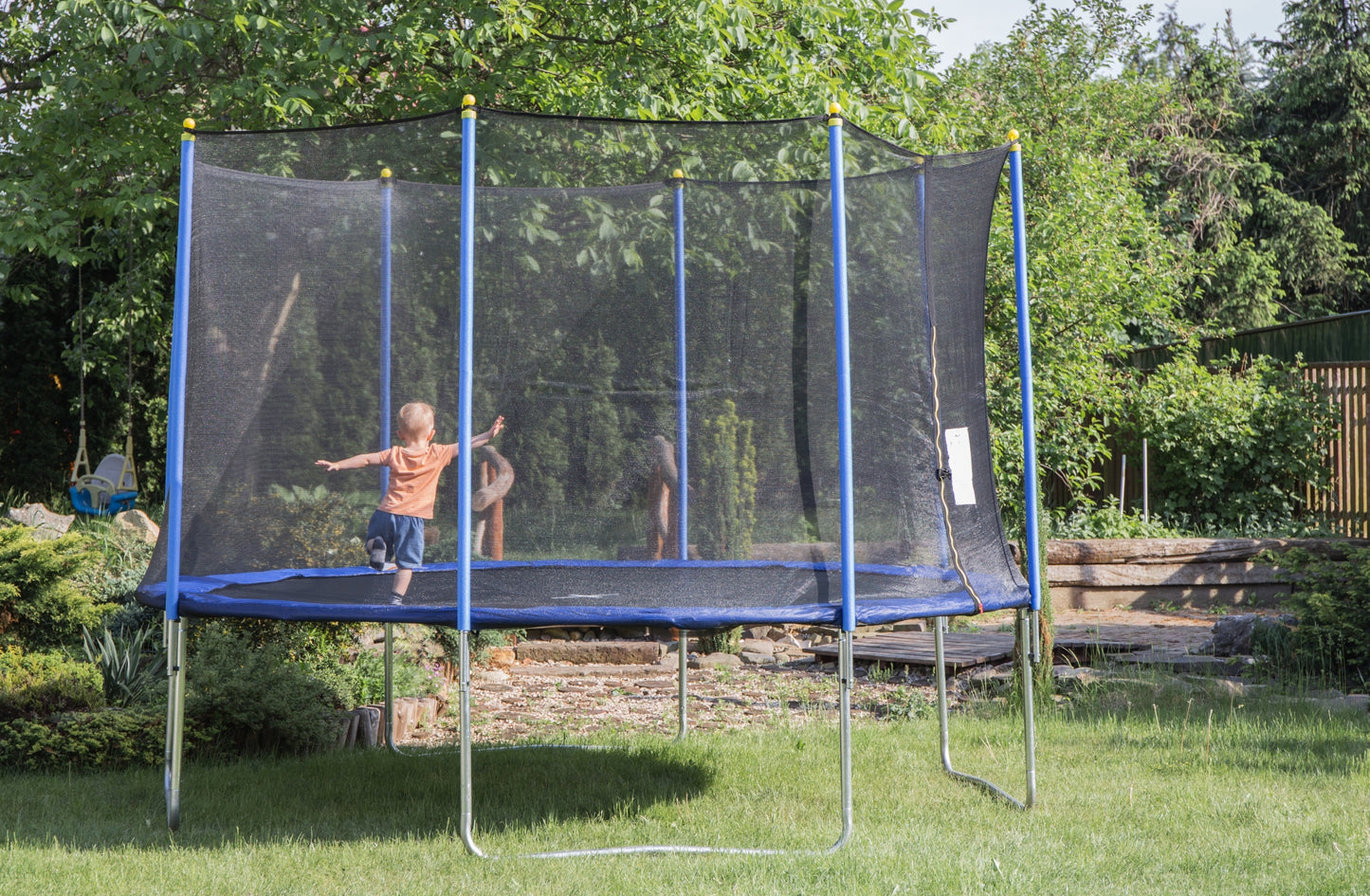 Trambulina 250 CM 'ISP JumpHigh' 42 Arcuri de Sustinere, Certificari GS, TUV, CE