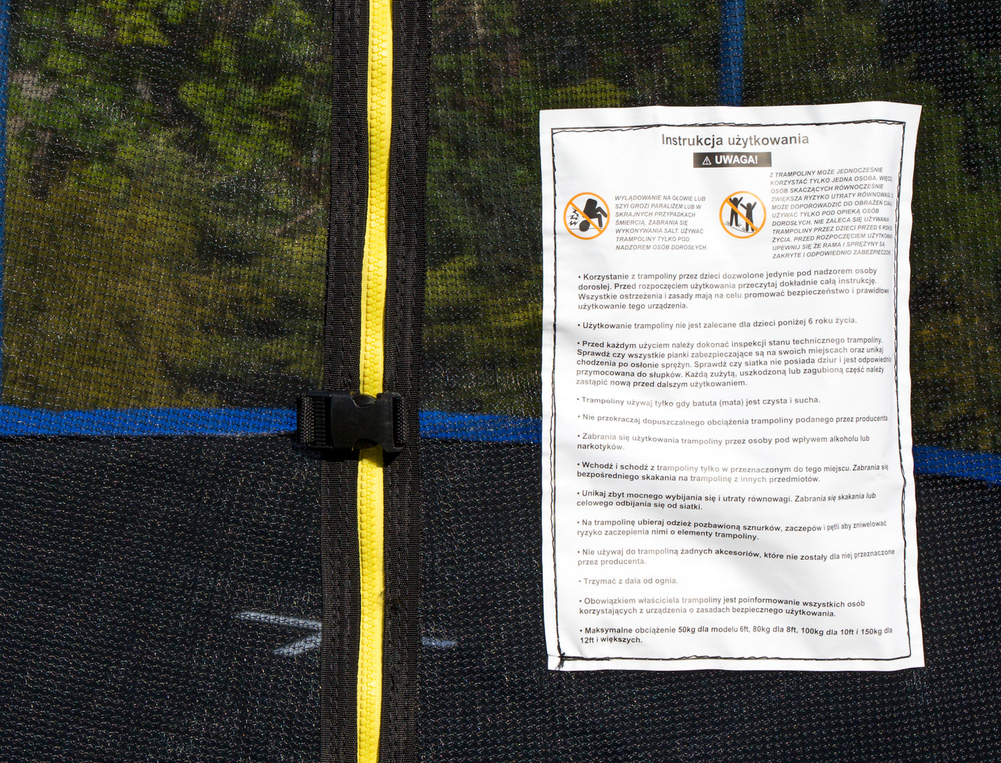 Trambulina 250 CM 'ISP JumpHigh' 42 Arcuri de Sustinere, Certificari GS, TUV, CE