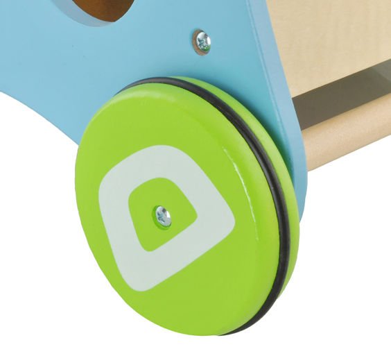 Premergator lemn interactiv Baby Walker cu roti antialunecare