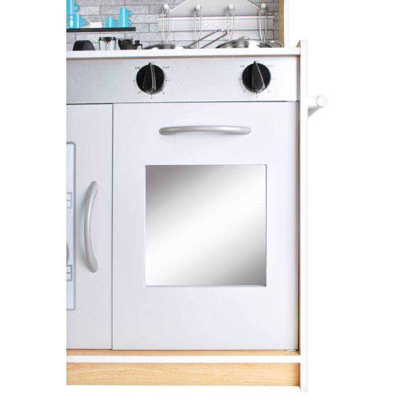 Bucatarie din lemn pentru copii cu lumini si sunete Kruzzel, include accesorii