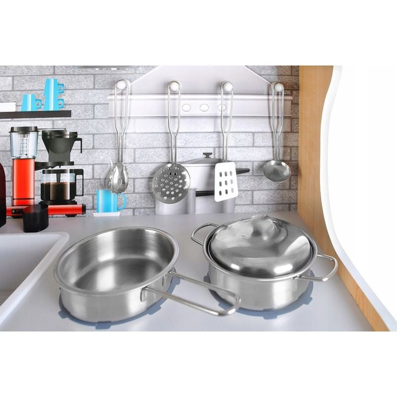 Bucatarie din lemn pentru copii cu lumini si sunete Kruzzel, include accesorii