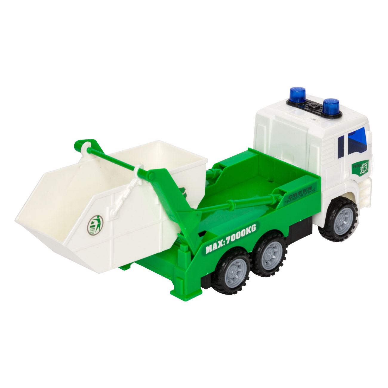Camion Jucarie de Deseuri Reciclare cu Sunet & Lumini, 27x9x12.5 cm