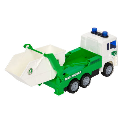 Camion Jucarie de Deseuri Reciclare cu Sunet & Lumini, 27x9x12.5 cm