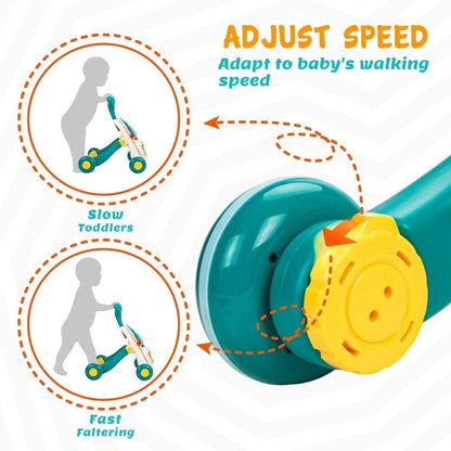 Premergator multifunctional cu masa de activitati si inaltime reglabila, albastru