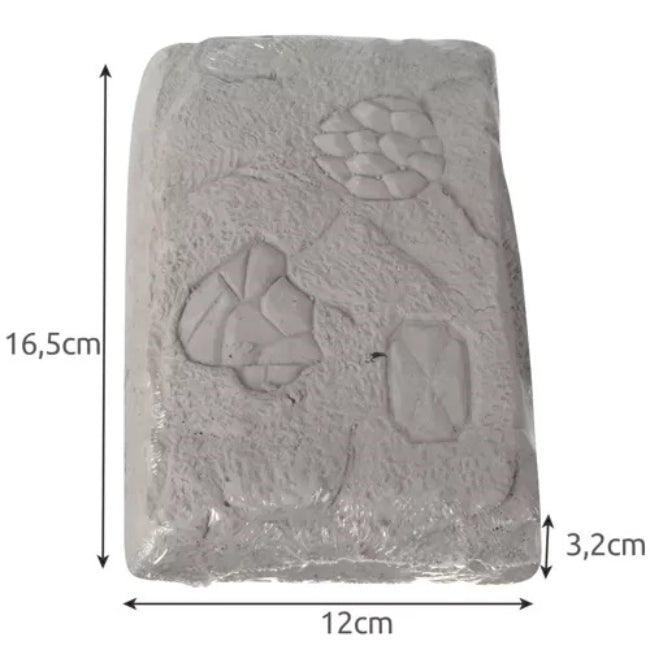 Set mina de cristale pentru copii CLASStitude, jucarie interactiva si educativa, include roca, ciocan, dalta, perie, stimuleaza imaginatia, 16.5 x 12 x 3.2 cm, Gri