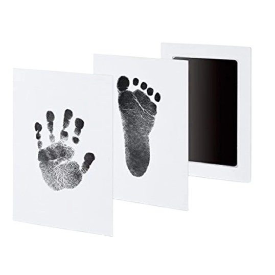 Kit amprenta cu tus pentru maini si picioare bebelusi, non-toxic