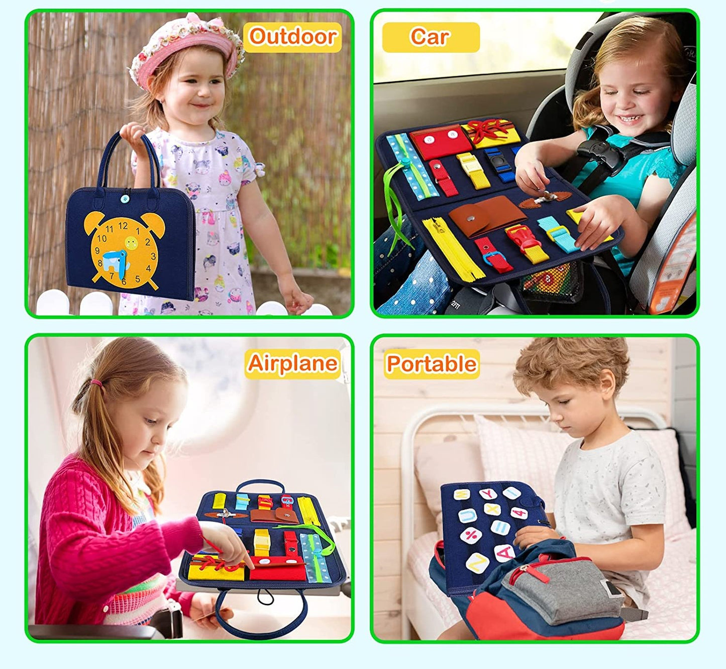 Jucarie educationala Montessori, pentru dezvoltare senzoriala si motorie de baza, pentru copii, multicolor, Aexya