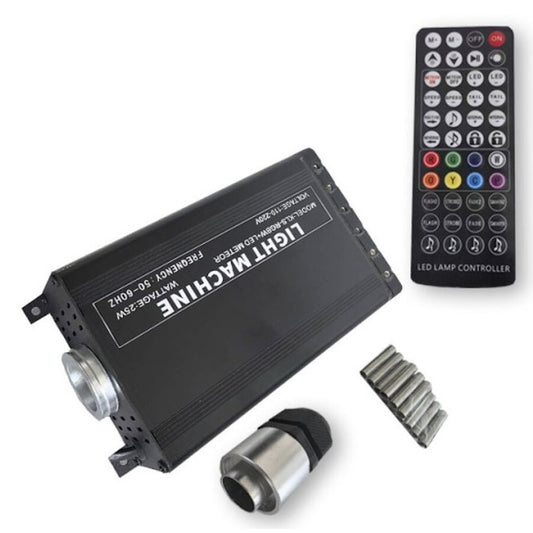 Kit Fibra Optica idealSTORE LED RGB+W, Model Plafon Instelat cu Efect Meteorit-Stea Cazatoare, 700 fire, Lungime 3m, Tensiune 12V