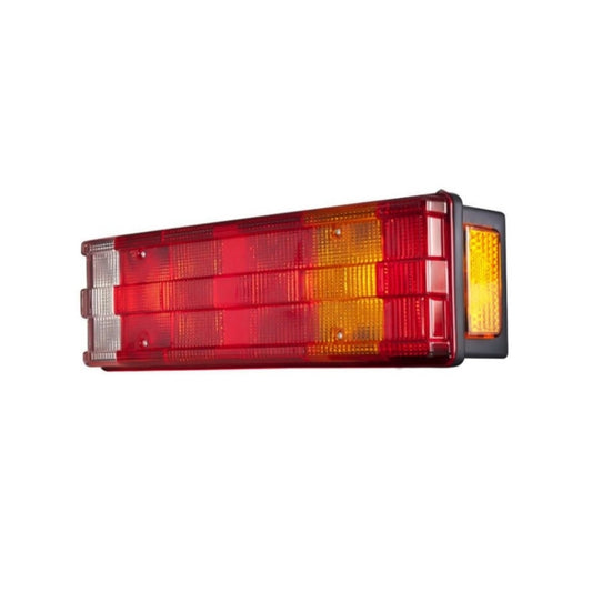 Lampa Stop Camion Remorca idealSTORE partea dreapta cu mufa in stanga 5 functii, Semnalizare, pozitie, stop frana, marsarier, ceata, Dimensiuni 471 x 130 x 84