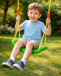 Leagan Stil Bancuta Cool Swing idealStore Verde, Scaun Confortabil, Franghii Rezistente, Inaltime Reglabila, Aspect Atractiv Culori Vii