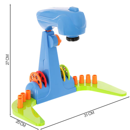 Jucarie de desen, proiector, lampa, modele de desen gata facute, 18 elemente