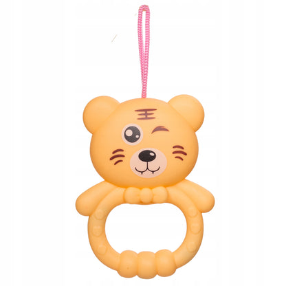 Carusel pentru patut cu lumina de veghe MagStar, First VIEW, 4 brate viu colorate cu diferite animalute zornaitoare, rotire 360grade, telecomanda