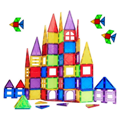 Set Inteligent de Constructie Magnetic IdealSTORE The World of Blocks 3D, 70 de piese