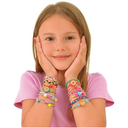 Set creatie bratari cercei si bijuterii cu margele si litere idealSTORE