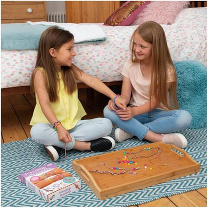 Set creatie bratari cercei si bijuterii cu margele si litere idealSTORE