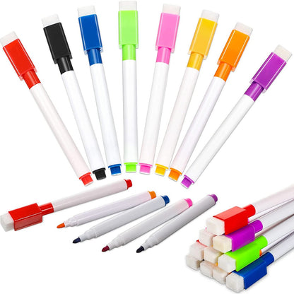 Set 12 Markere Color Power idealSTORE, Stergere Uscata cu Magnet