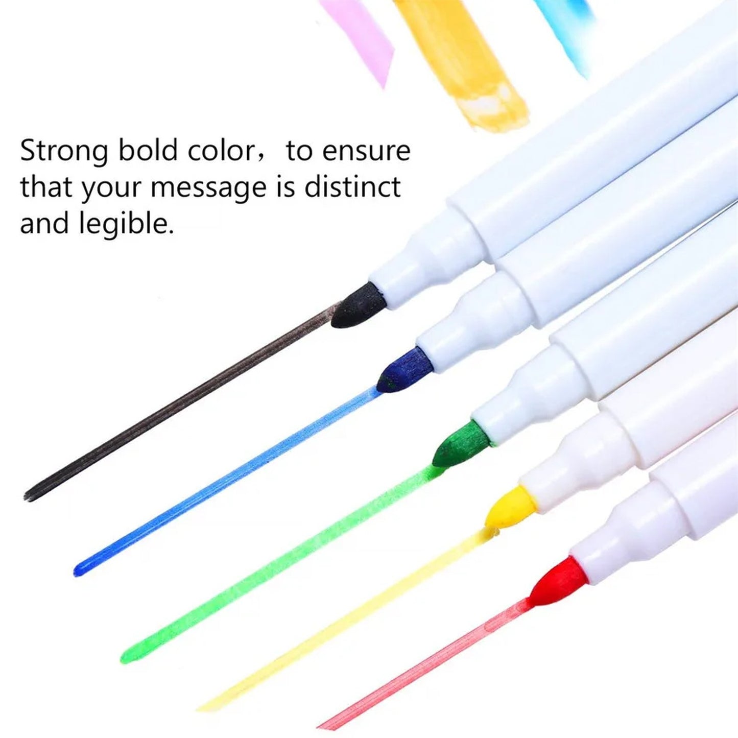 Set 12 Markere Color Power idealSTORE, Stergere Uscata cu Magnet