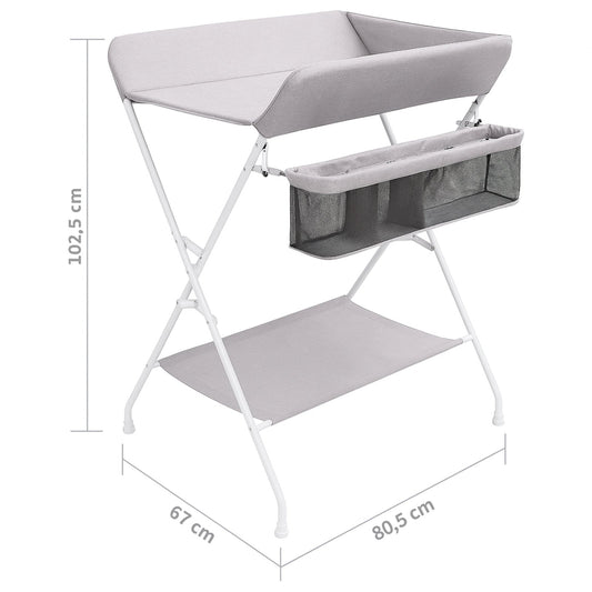 Masa pliabila pentru schimbat bebelusi, ideal STORE, multifuncționala,alba, 80.5x67x102.5 cm