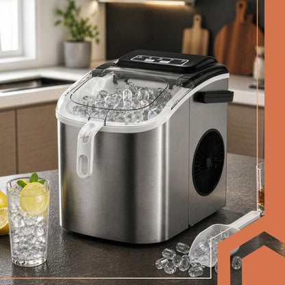 Masina de Cuburi de Gheata Profesionala idealSTORE 12KG 1.2L cu Compresor