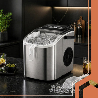 Masina de Cuburi de Gheata Profesionala idealSTORE 12KG 1.2L cu Compresor