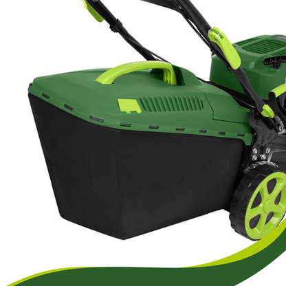 Masina de tuns gazonul pe benzina DriveX idealSTORE,6 CP,Cos colector 60L, Latime taiere 460mm