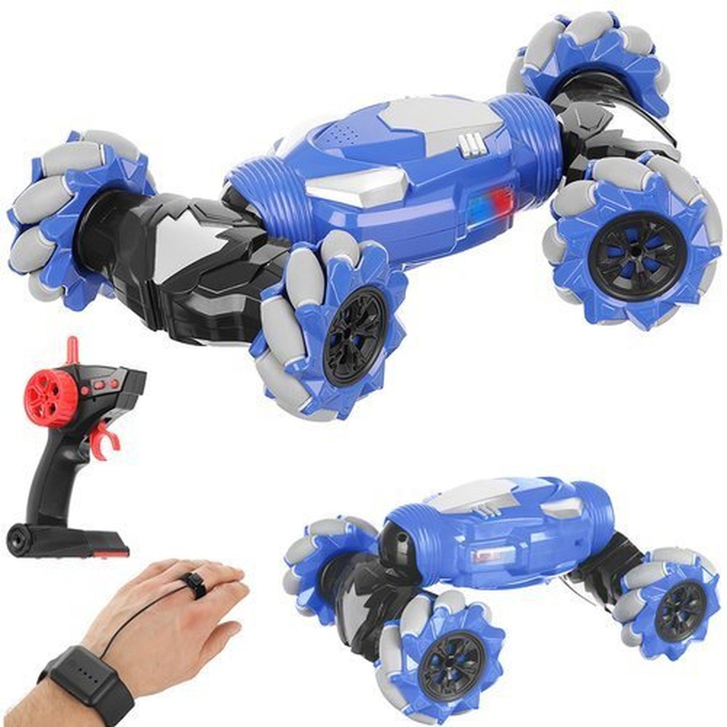 Masinuta RC controlata prin gesturi IdealStore Innovative Car 4x4 Off Road Albastru