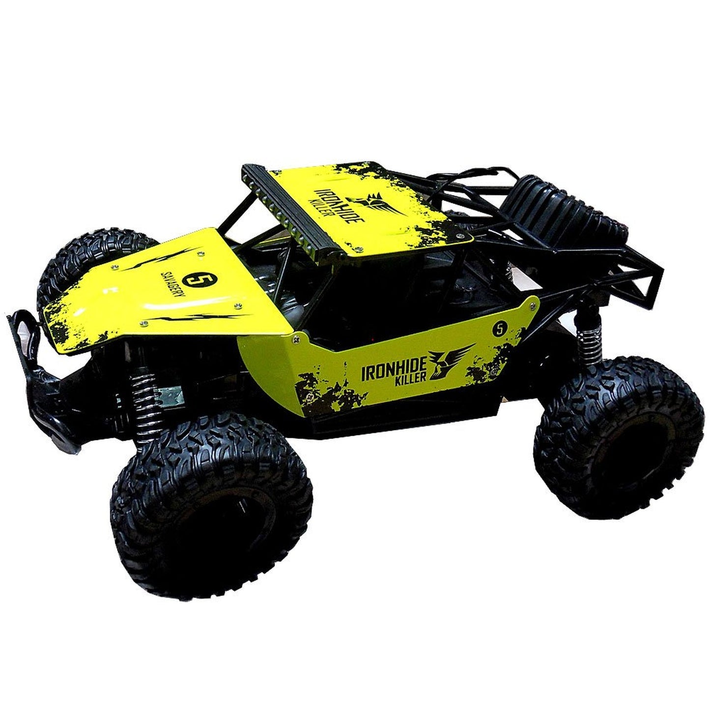Masinuta cu telecomanda Offroad 1:16 cu suspensii metal, 20 km/h, Galbena