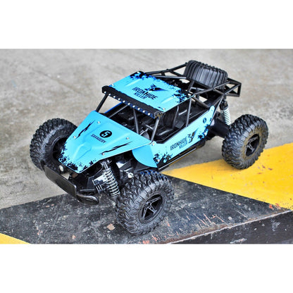 Masinuta cu telecomanda Offroad 1:16, 20 km/h, suspensii metalice, albastra