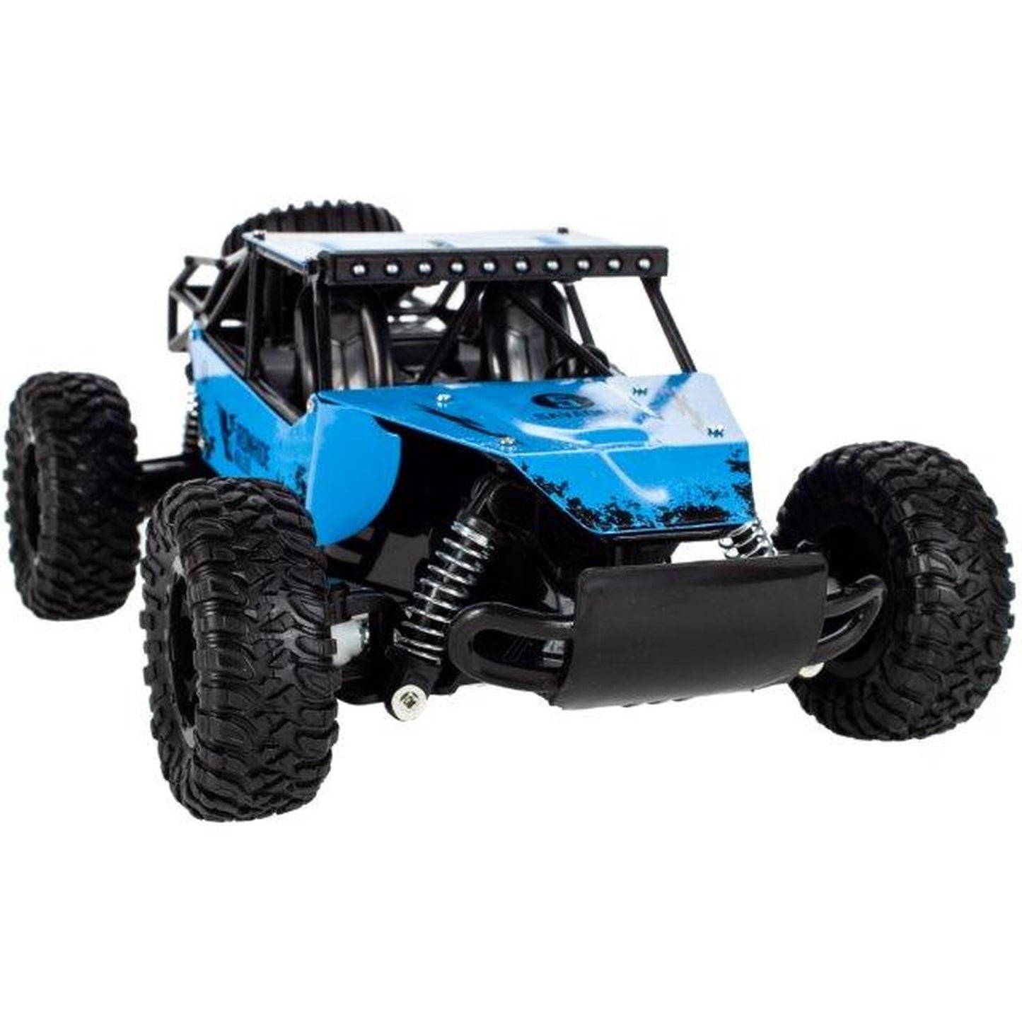 Masinuta cu telecomanda Offroad 1:16, 20 km/h, suspensii metalice, albastra