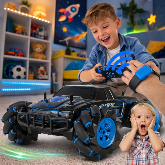 Masinuta cu telecomanda King Sport IdealStore cu ceas control si roti cauciucate 2.4G