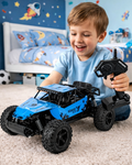 Masinuta cu telecomanda Offroad 1:16, 20 km/h, suspensii metalice, albastra