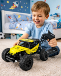 Masinuta cu telecomanda Offroad 1:16 cu suspensii metal, 20 km/h, Galbena