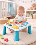 Masuta Interactiva Muzicala 5in1 idealSTORE, Include Pian Colarat cu Diverse Sunete, Panou Detasabil, Lampa Intermitenta cu Sunet, Volum Reglabil, Dezvolta Imaginatia Copilului
