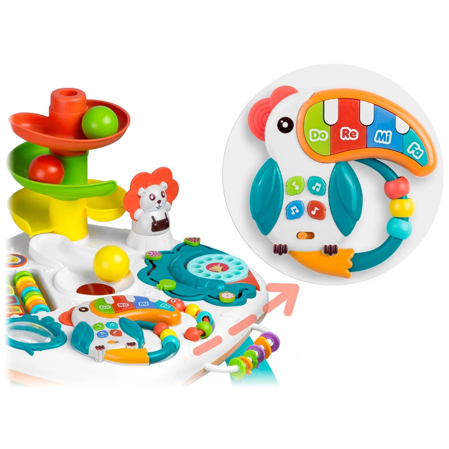 Masuta Educativa Muzicala idealSTORE cu Pian Detasabil si Cos Baschet