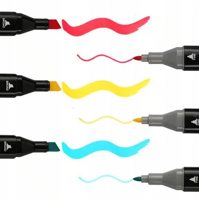 Set 168 markere duble PROtone, Cu cerneala pe baza de alcool, Multicolore