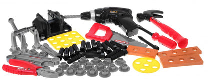 Banc de lucru pentru copii cu diferte scule