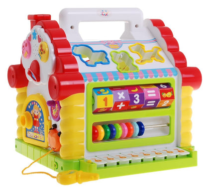 Casuta interactiva cu forme, animalute si pian