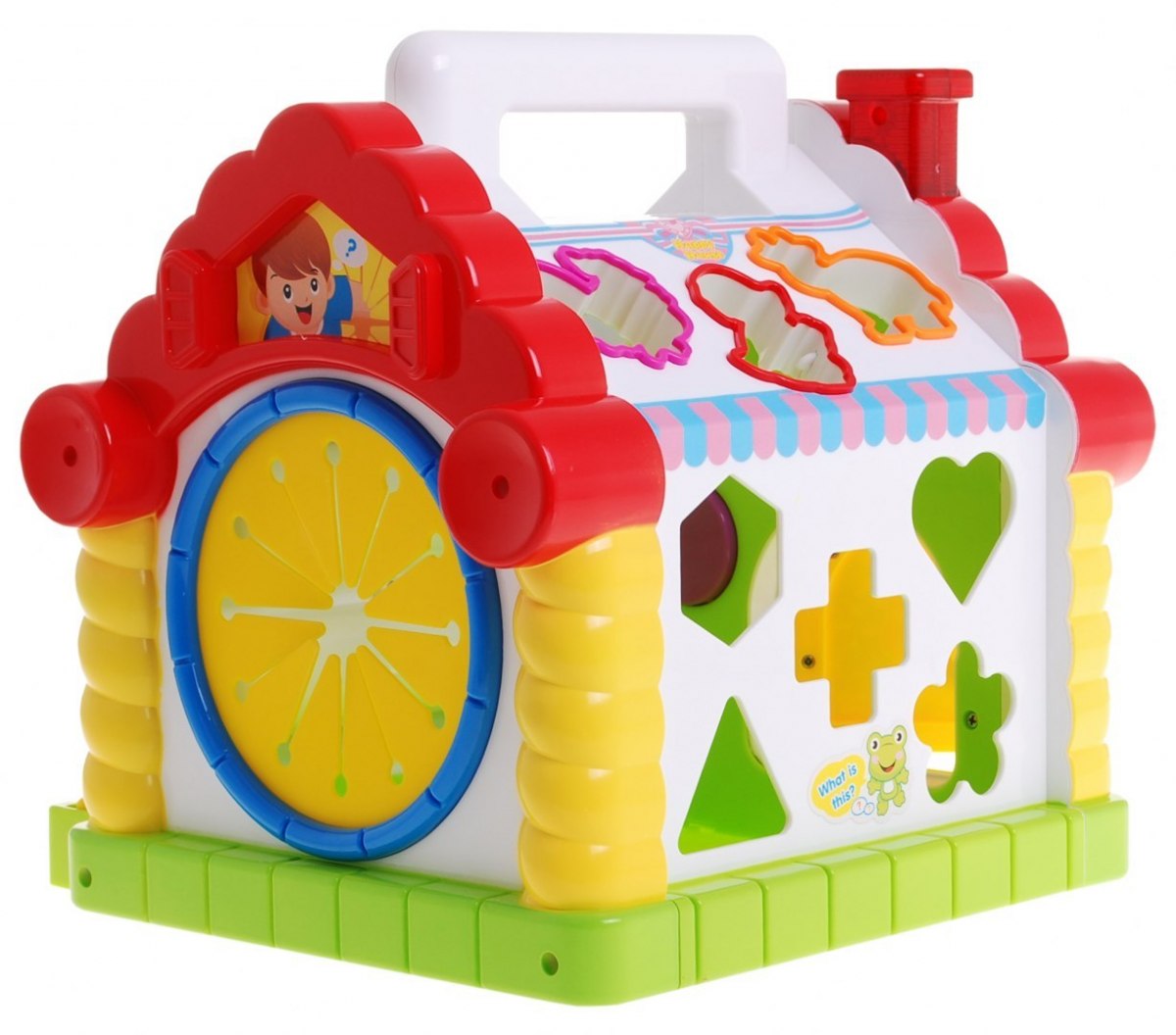 Casuta interactiva cu forme, animalute si pian