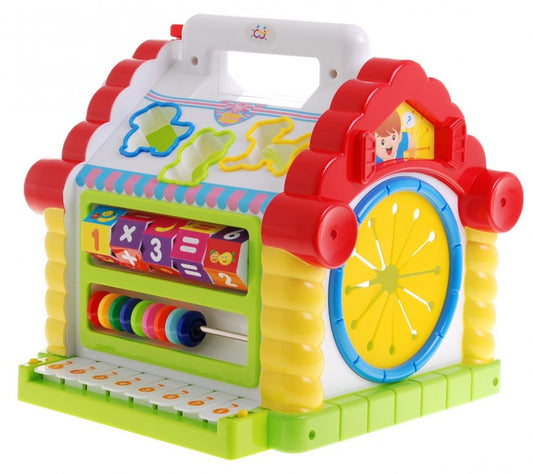 Casuta interactiva cu forme, animalute si pian