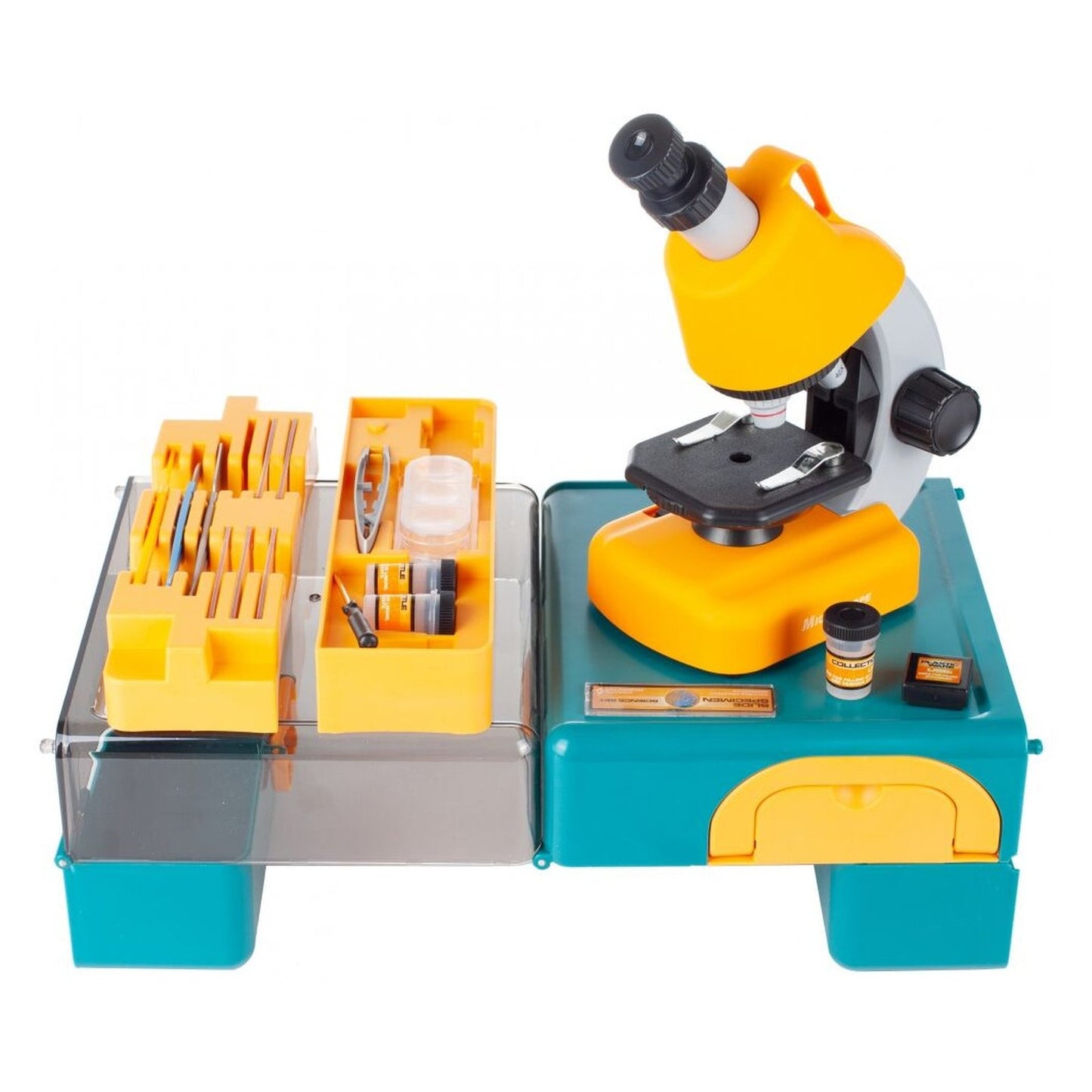 Microscop multifunctional stiintific pentru copii cu accesorii si lumina LED