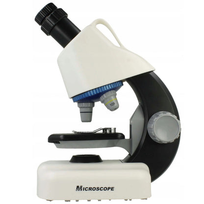 Microscop stiintific copii cu lampa LED, 3 lentile, reglaj focalizare