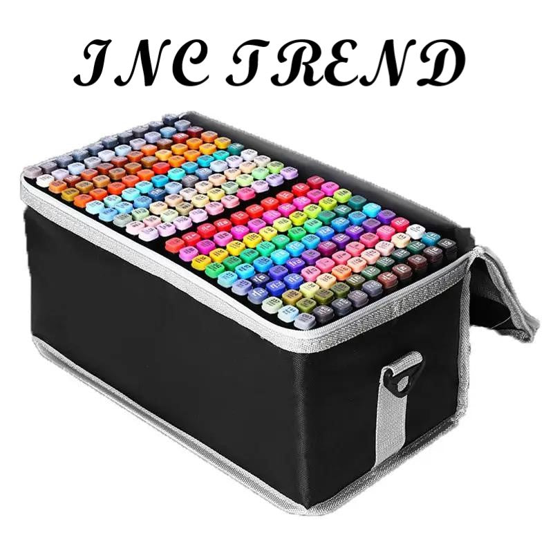 Markere Cu Cerneala Permanenta Pe Baza Alcool, 168 Piese Cu Doua Vrafuri Grosimea Varfului 3-6 mm / 1-2 mm