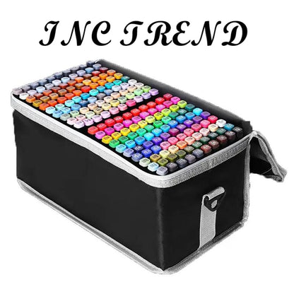 Markere Cu Cerneala Permanenta Pe Baza Alcool, 168 Piese Cu Doua Vrafuri Grosimea Varfului 3-6 mm / 1-2 mm