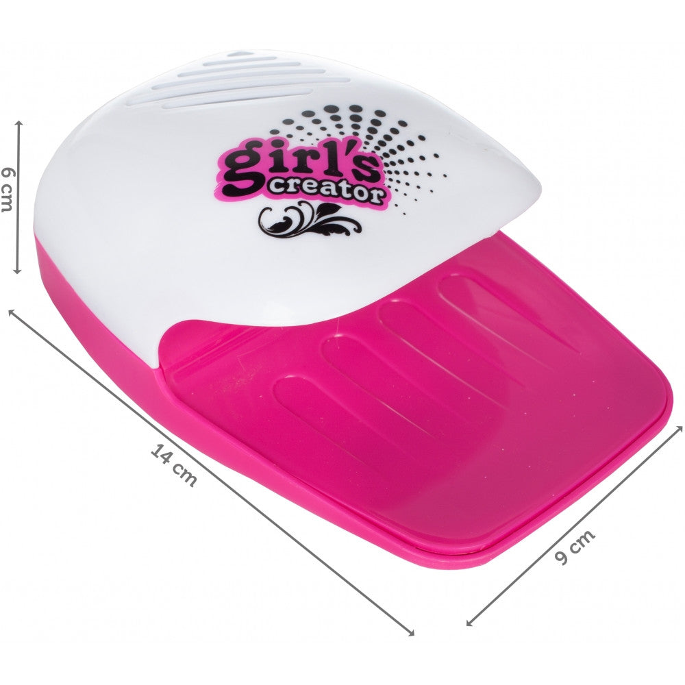 Set de manichiura/pedichiura Palmonix, pentru copii cu markere, uscator unghii si accesorii, 18 elemente, multicolor