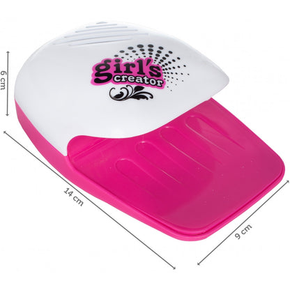 Set de manichiura/pedichiura Palmonix, pentru copii cu markere, uscator unghii si accesorii, 18 elemente, multicolor