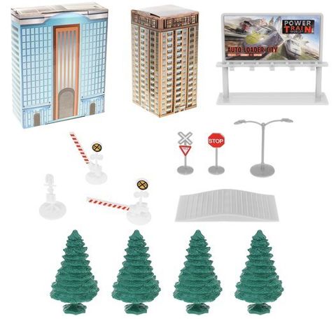 Tren electric cu sina si accesorii, 9m