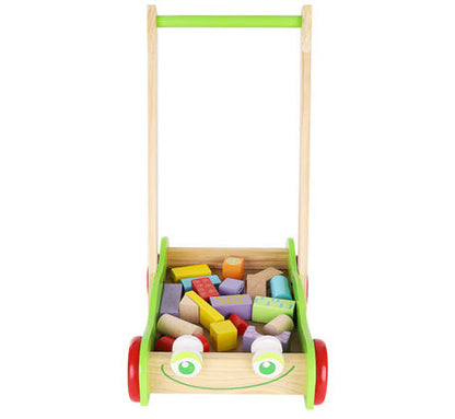 Antepremergator din lemn cu blocuri