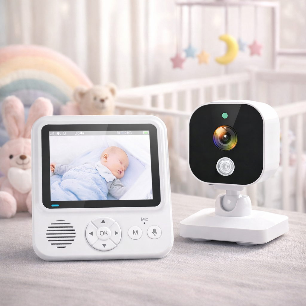 Baby Monitor Digital Wireless Audio-Video Smart BabyCam idealSTORE, Ecran HD 2, 8 inch LCD