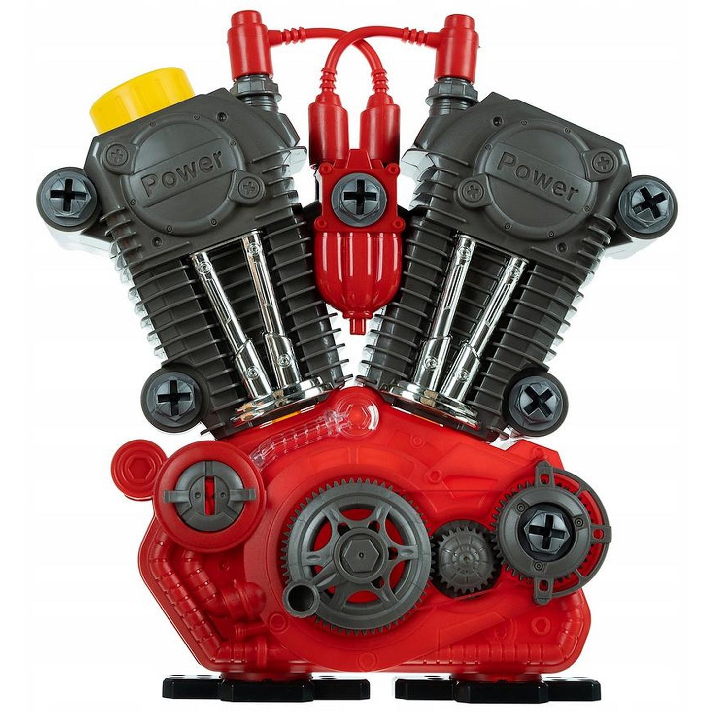 Jucarie interactiva motor de masina MotorPower cu cheie pornire, lumini LED, sunete si scule
